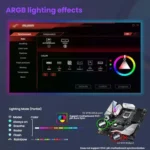 4RS 12cm Computer  Case Fan with Infinity Mirror ARGB Thermal Control & Ultra Quiet Cooling - Image 5
