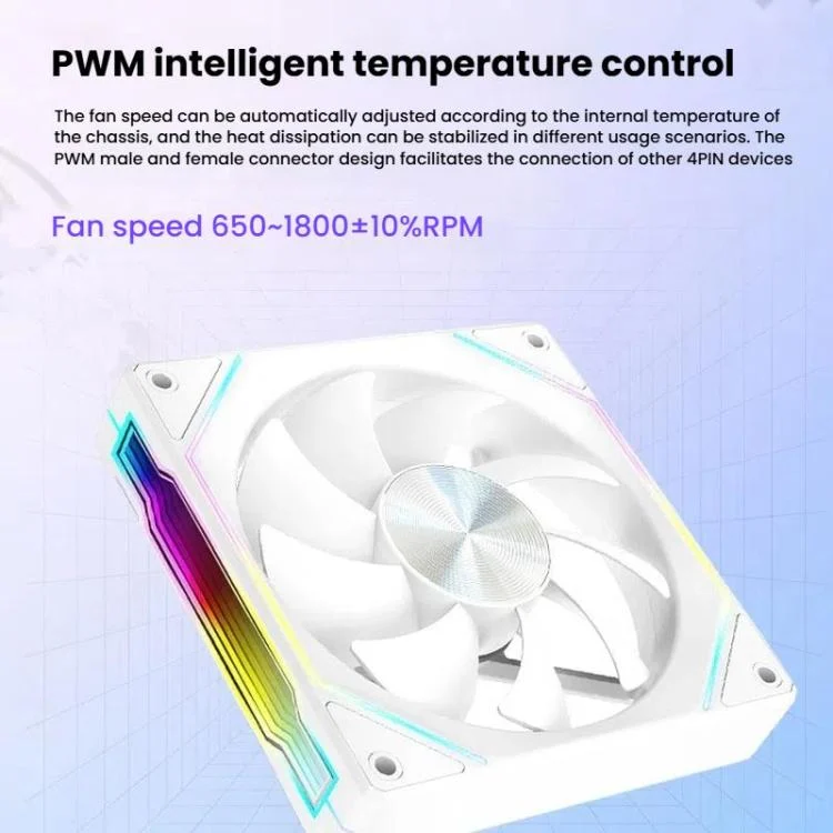 TBD06059078_B5.webp 4RS 12cm Computer  Case Fan with Infinity Mirror ARGB Thermal Control & Ultra Quiet Cooling - Image 6