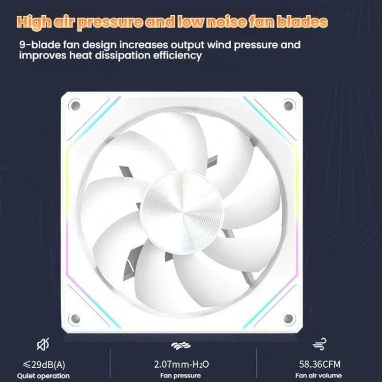 TBD06059078_B6.webp 4RS 12cm Computer  Case Fan with Infinity Mirror ARGB Thermal Control & Ultra Quiet Cooling - Image 7
