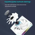 4RS 12cm Computer  Case Fan with Infinity Mirror ARGB Thermal Control & Ultra Quiet Cooling - Image 8