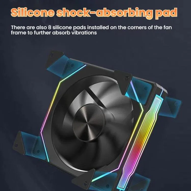 TBD06059078_B8.webp 4RS 12cm Computer  Case Fan with Infinity Mirror ARGB Thermal Control & Ultra Quiet Cooling - Image 9