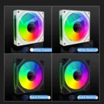 Prism 4RRO Computer Case Fan 12cm ARGB Sync PWM Quiet Cooling Fan - Image 3