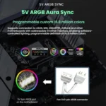 Prism 4RRO Computer Case Fan 12cm ARGB Sync PWM Quiet Cooling Fan - Image 7