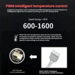 Prism 4RRO Computer Case Fan 12cm ARGB Sync PWM Quiet Cooling Fan - Image 8