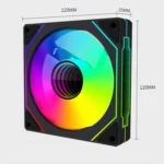 Prism 4RRO Computer Case Fan 12cm ARGB Sync PWM Quiet Cooling Fan - Image 10