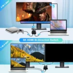 PWAY S6203H 8K 60Hz 2 In 1 Out HDMI-Compatible Two-Way Switcher - Image 6