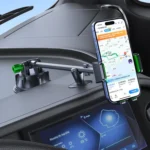 Extended Bendable Hose Car Phone Holder Windshield Dashboard Large Suction Cup Navigation Bracket - Image 2