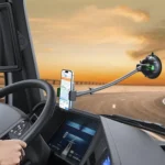 Extended Bendable Hose Car Phone Holder Windshield Dashboard Large Suction Cup Navigation Bracket - Image 13