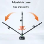 Extended Bendable Hose Car Phone Holder Windshield Dashboard Large Suction Cup Navigation Bracket - Image 4