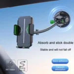 Extended Bendable Hose Car Phone Holder Windshield Dashboard Large Suction Cup Navigation Bracket - Image 8