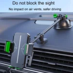 Extended Bendable Hose Car Phone Holder Windshield Dashboard Large Suction Cup Navigation Bracket - Image 9