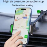 Extended Bendable Hose Car Phone Holder Windshield Dashboard Large Suction Cup Navigation Bracket - Image 10