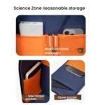 Wiersaam Men Waterproof Anti-Theft Business Backpack Travel Laptop Bag With USB Charging Port & Password Lock - Image 6