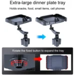 Car 360 Degree Rotating Dining Tray Auto Adjustable Cell Phone Holder - Image 4
