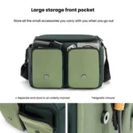 Shoulder Camera Bag Multi-functional Casual Color Clash Lightweight Storage Bag - Image 5