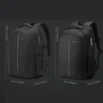 Men Business Anti-Theft Laptop Backpack With USB Charging Port, Reflective Strips & TSA Lock - Image 12