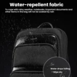 Men Expandable Waterproof Lightweight Laptop Backpack With Floating Zipper - Image 10