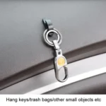 4pcs / Set Multifunctional Simple Hidden Car Seat Sticky Hooks - Image 5