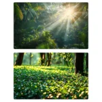 57 x 87cm Double-sided 3D Forest Photography Background Paper Photography Props