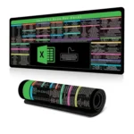 Keyboard Shortcut Desk Mat Mouse Pad Non-Slip Office Desk Pad With Computer Commands