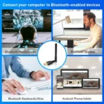 EDUP USB Bluetooth Adapter 5.4 Transmitter Audio Receiver Module - Image 11