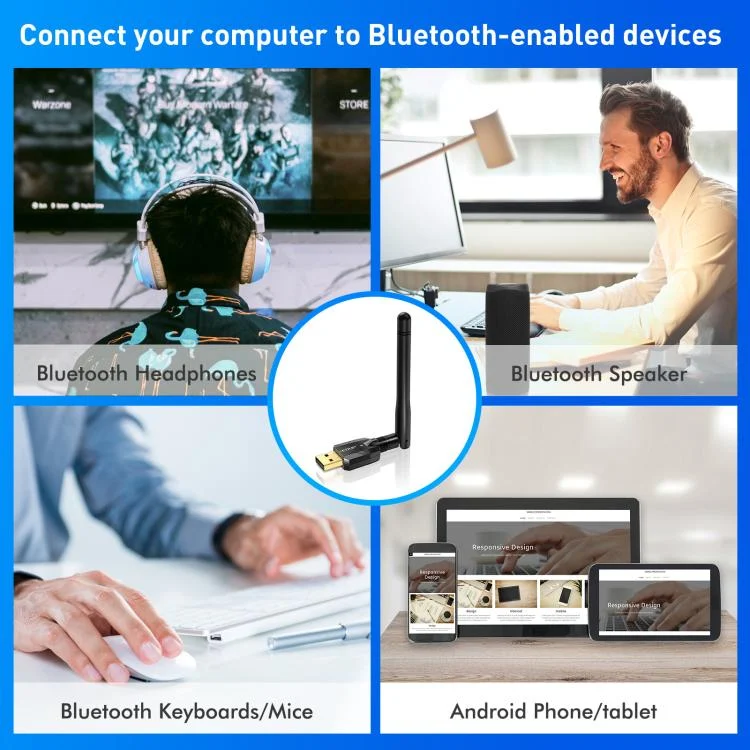 TBD06059570_10.webp EDUP USB Bluetooth Adapter 5.4 Transmitter Audio Receiver Module - Image 11