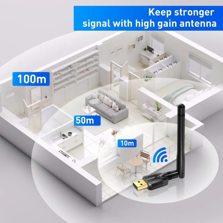 TBD06059570_4.webp EDUP USB Bluetooth Adapter 5.4 Transmitter Audio Receiver Module - Image 5