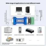 DTECH RS232 To RS485 Bi-Directional Converter With Surge & Transient Protection - Opto-Isolated Passive Interface - Image 7
