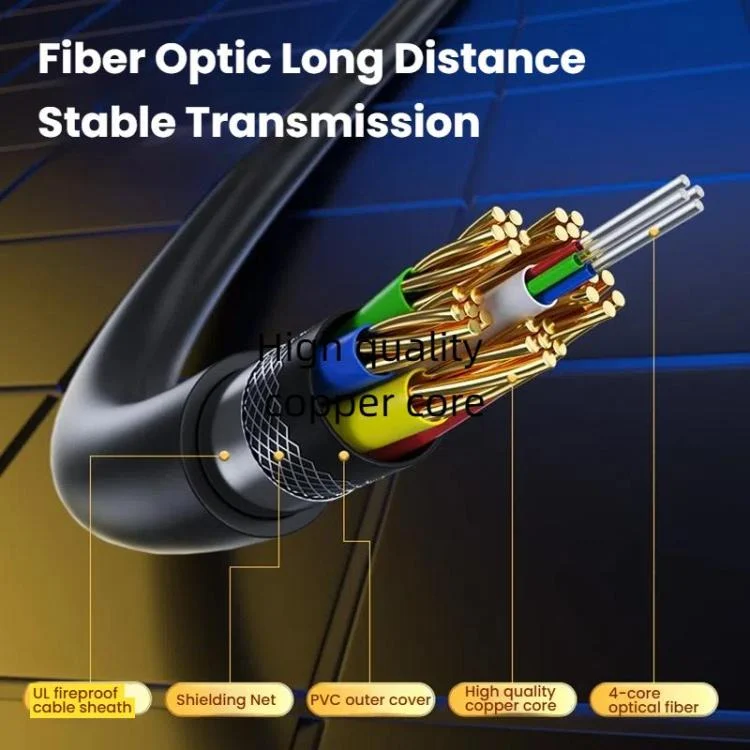 TBD06059662_B3.webp DTECH DT-HF8005 8K 60Hz HDMI 2.1 Fiber Optic Cable Dolby Atmos, EARC For PS5, Xbox, Home Theater, Gaming Monitor - Image 4
