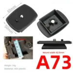 42.5mm Quick Release Plate For Tripod Smartphone/DSLR Camera Adapter - Image 4
