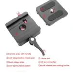 P50 Camera Quick Release Clamp & Plate Kit with 3/8 Inch Thread Thread For Stabilizers, Tripods, Monopods, Sliders - Image 3