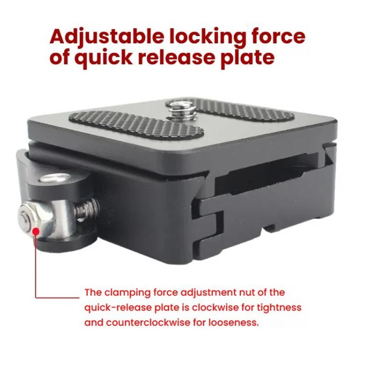 TBD06059744_3.webp P50 Camera Quick Release Clamp & Plate Kit with 3/8 Inch Thread Thread For Stabilizers, Tripods, Monopods, Sliders - Image 4