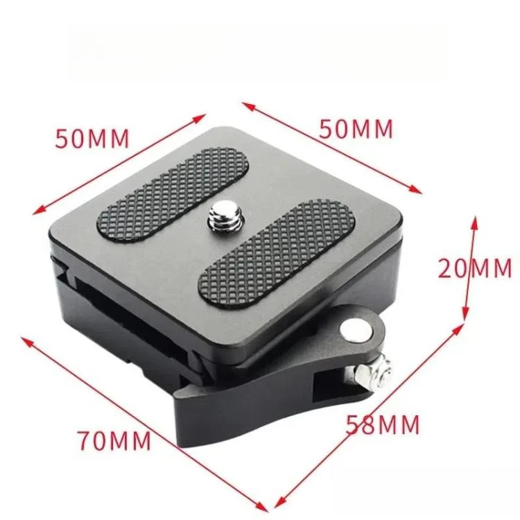 TBD06059744_6.webp P50 Camera Quick Release Clamp & Plate Kit with 3/8 Inch Thread Thread For Stabilizers, Tripods, Monopods, Sliders - Image 7