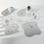Acrylic Mirror Reflective Tray Display Jewelry Photo Props Photography Background Decoration - Image 2