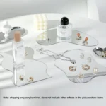 Acrylic Mirror Reflective Tray Display Jewelry Photo Props Photography Background Decoration - Image 5