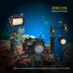 Sea Frogs SL-21 3500 Lumen 40m/130ft Waterproof Video Light For Diving Photo - Image 2