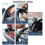 Car Steering Wheel Booster Non-Slip One-Handed Turning Assistant Ball - Image 8