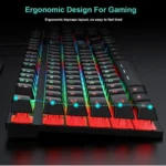 Floating Keycaps Rainbow Backlight Wired Keyboard Mouse Set - Image 3