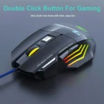 Floating Keycaps Rainbow Backlight Wired Keyboard Mouse Set - Image 8
