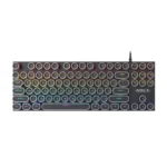 iMICE GK-800 87 Keys USB Wired RGB Round Keycap Mechanical Keyboard