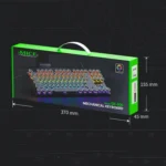 iMICE GK-800 87 Keys USB Wired RGB Round Keycap Mechanical Keyboard - Image 7