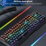 USB Wired RGB Mechanical Metal Gaming Keyboard - Image 3