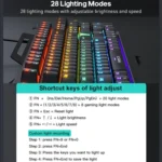USB Wired RGB Mechanical Metal Gaming Keyboard - Image 5