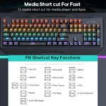 USB Wired RGB Mechanical Metal Gaming Keyboard - Image 6