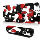 Abstract Fluid Color Blending Mouse Pad Non-Slip Rubber Desk Mat For Office, Gaming