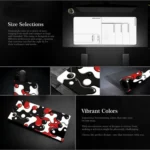 Abstract Fluid Color Blending Mouse Pad Non-Slip Rubber Desk Mat For Office, Gaming - Image 3
