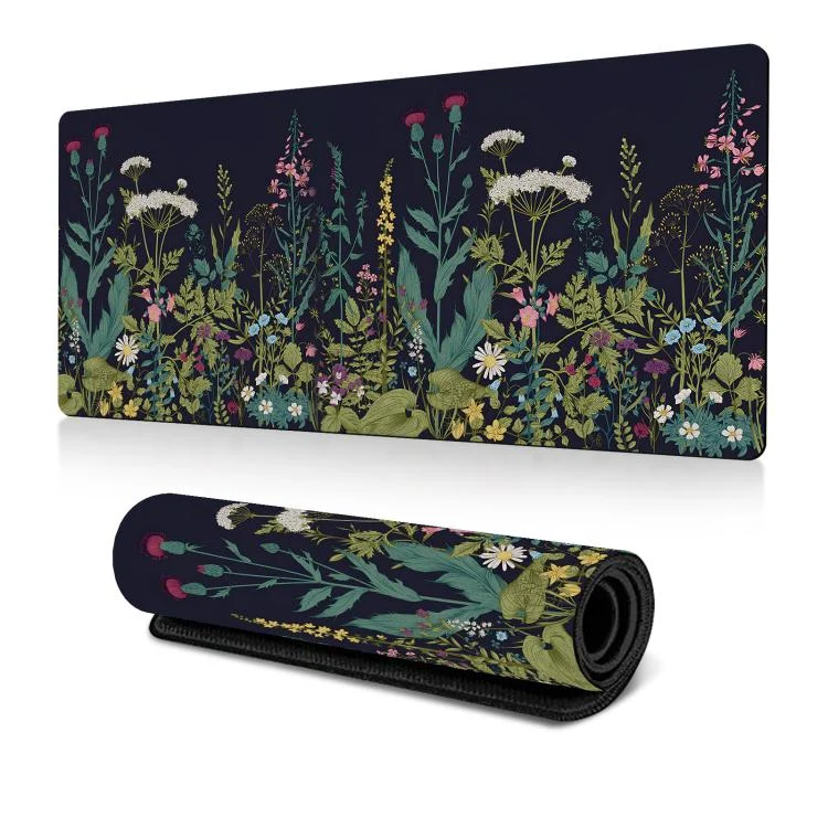 Flowers and Trees Themed Mouse Pad Desk Mat For Office/Gaming