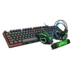 Wired Hovering Illuminated Gaming Keyboard Mouse Headset Set