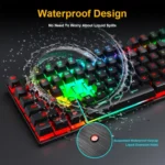 Wired Hovering Illuminated Gaming Keyboard Mouse Headset Set - Image 8