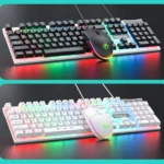 iMICE AN-350 Suspended Keycaps Mechanical Feeling Glowing Wired Gaming Keyboard and Mouse Set - Image 2